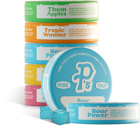 Pushing P gummies jar